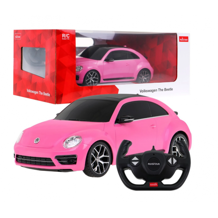 Autko R/C Volkswagen Beetle 1:14 RASTAR - ružové